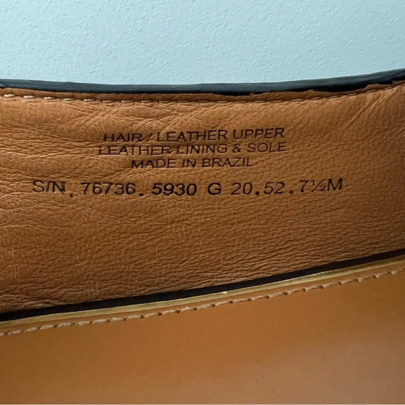 TORY BURCH | | Metal Miller Leopard Loafer 15mm Printed Baby HairCalf Cream 7.5 - Picture 15 of 15